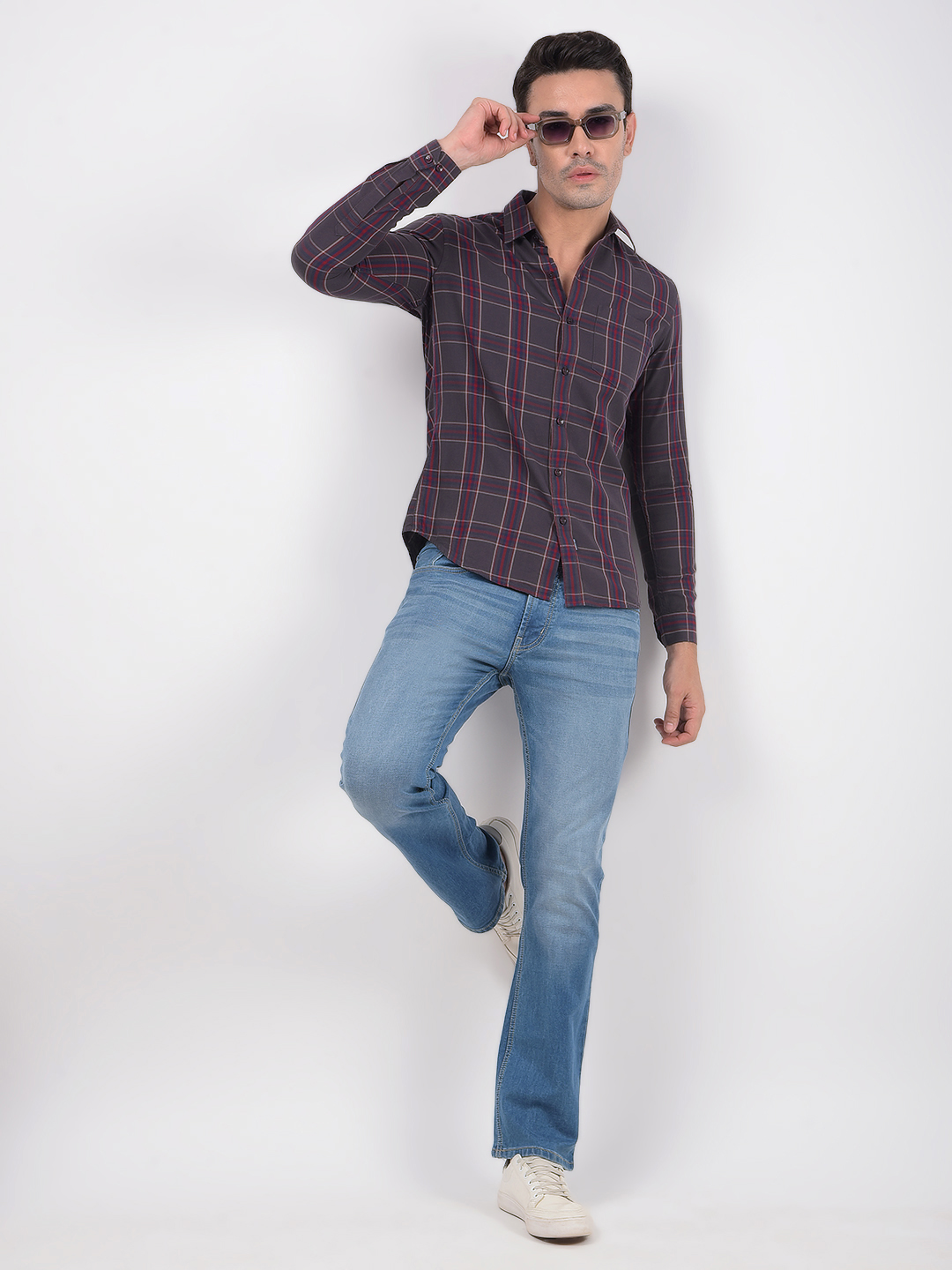 Numero Uno Men Solid Light Blue Jeans